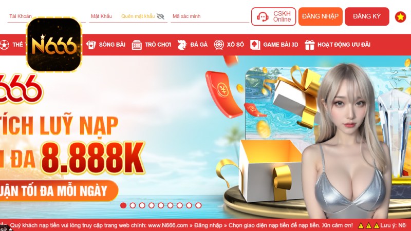 N666 - N666.com - Trang Chủ Nhà Cái Uy Tín Top #1 - Tặng 66k 11 Giao diện đẳng cấp chiếm được tình cảm người chơi